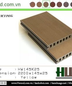 Sàn gỗ ngoài trời HW145K25 vàng