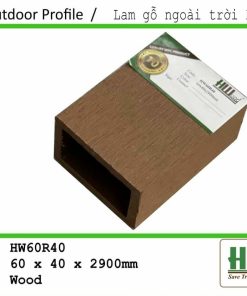 Lam gỗ ngoài trời HW60R40 màu gỗ