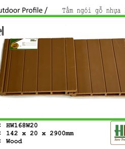 tấm ốp vảy cá ngoài trời HW168W20 gỗ