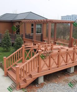 Trụ gỗ ngoài trời HW120C120