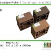 Trụ gỗ ngoài trời HW120C120