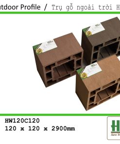Trụ gỗ ngoài trời HW120C120