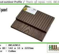 Tấm ốp đa năng ngoài trời HW142W10 cà phê