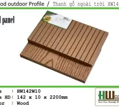 Tấm ốp đa năng ngoài trời HW142W10 gỗ