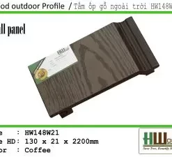 Tấm ốp gỗ ngoài trời HW148W21 xám