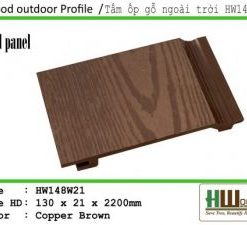 Tấm ốp gỗ ngoài trời HW148W21 cà phê