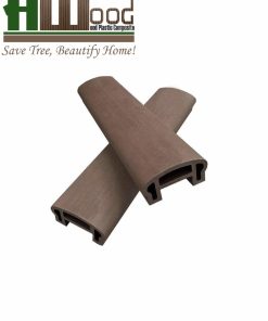 tay vịn lan can ngoài trời hw100r50 màu đồng nâu