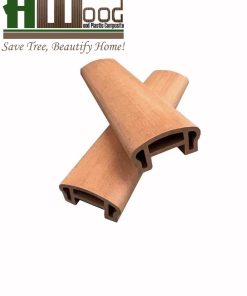 tay vịn lan can ngoài trời hw100r50 màu gỗ