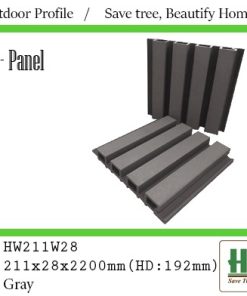 Tấm ốp lam sóng HW211W28 xám