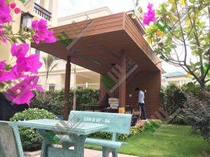 Tấm ốp gỗ ngoài trời HW148W21 chòi nghỉ