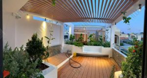 Sàn gỗ ngoài trời HW140E25 công trình