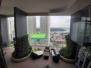 Sàn gỗ ngoài trời HW140T25 công trình