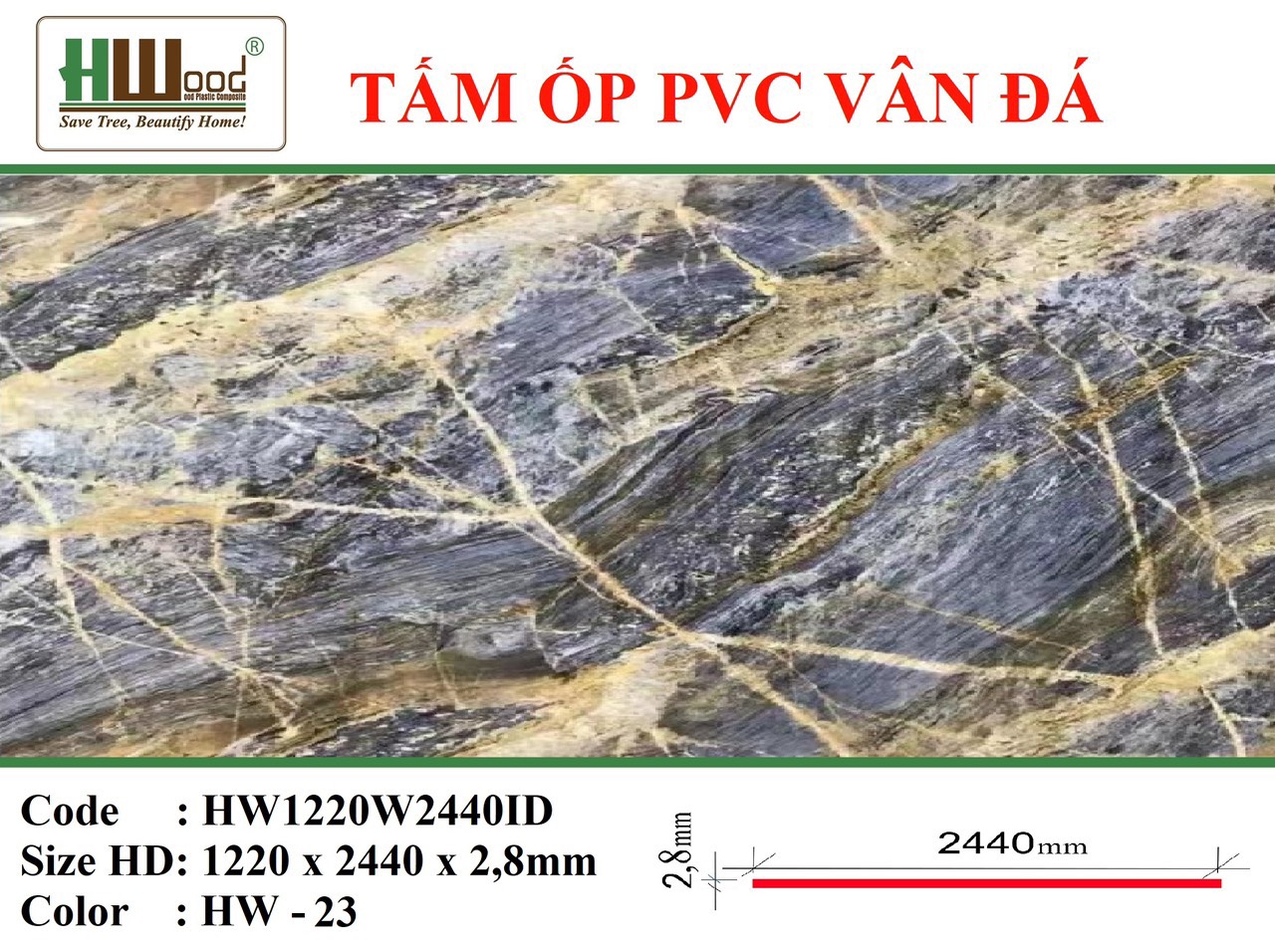 Tấm ốp PVC Đá Hoa Cương - Ảnh 23