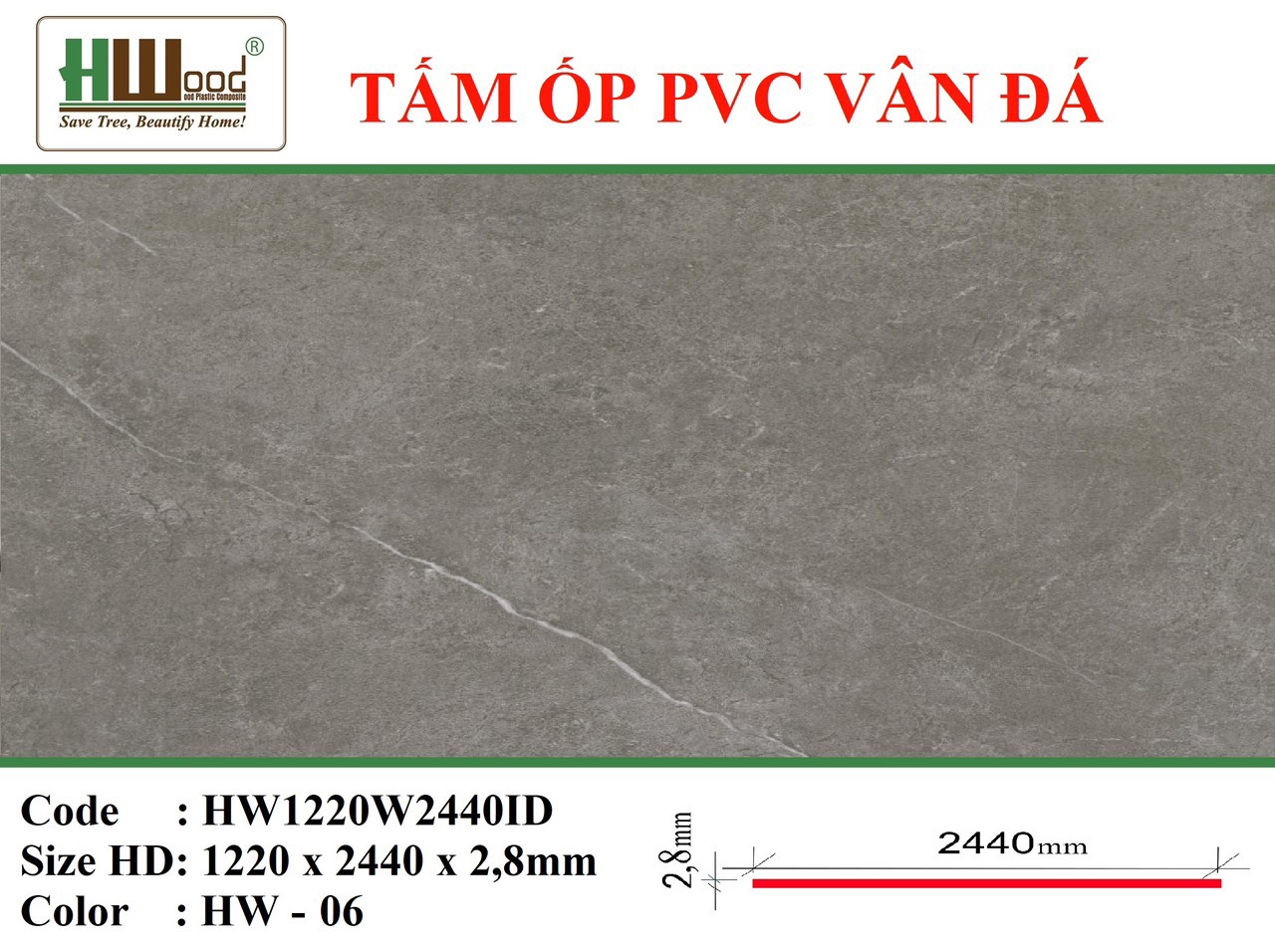 Tấm ốp PVC Đá Hoa Cương - Ảnh 5